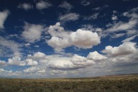 Clouds that represent God's presence with my at the airport