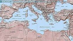 map of mediterranean