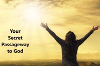 woman outstretched arms to sky