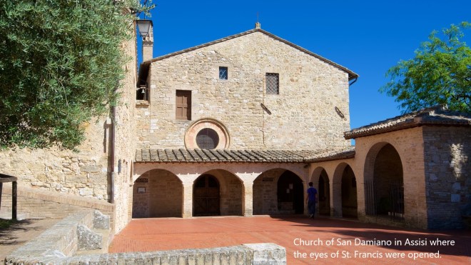 church where the eyes of St. Francis were opened